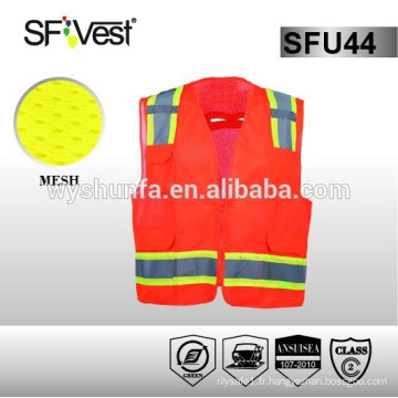 ANSI / ISEA vente chaude produit de sécurité haute visibilité gilet de sécurité réfléchissant vêtements de travail gilet de sécurité gilet de protection